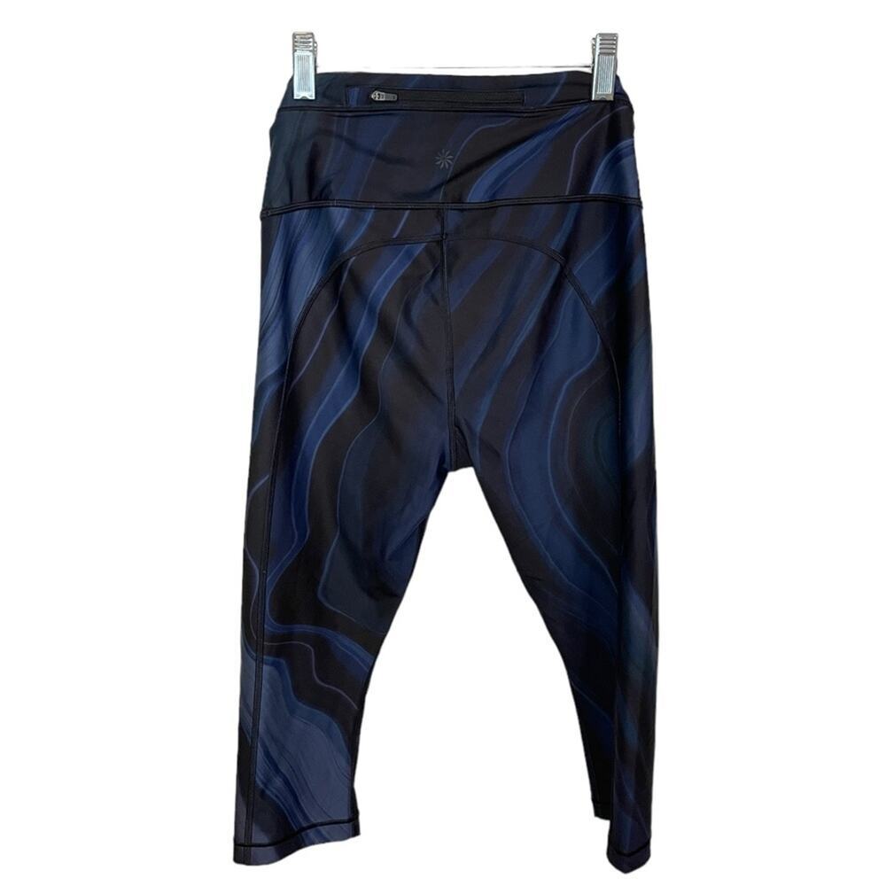 ATHLETA Accelerate Geode Blue Crop Size Small EUC $79 MSRP - Picture 5 of 11